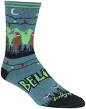 SockGuy Crew SantaSquatch Socks 6 inch Blue/Green/Black