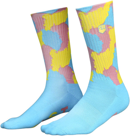 Fist Handwear Fairy Floss Crew Sock - Multi-Color Large