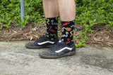 Fist Handwear Snakey Crew Sock - Multi-Color Medium