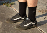 Fist Handwear Blackout Crew Sock - Black Small/Medium