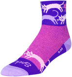 SockGuy Classic Pounce Socks 3 inch Purple