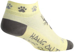 SockGuy Classic Scratch Socks 1 inch Yellow/GRAY WoMen's