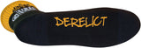 SockGuy Crew Derelict Socks 6 inch Black/Yellow