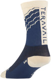 Teravail Logo Socks 6 Inch Cuff Navy KhakI SM all/Medium