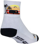 SockGuy Classic Happy Camper Socks 3 inch GRAY/Black/Orange