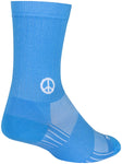 SockGuy SGX Peace Now Socks 6 inch Blue