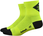 DeFeet Airaetor Share the Road Socks - 2 inch Hi-Vis Yellow/Black Large