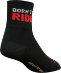 SockGuy Classic Born to Ride Socks 4 inch Black