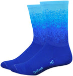 DeFeet Aireator Ombre Socks - 6 inch Royal/Neptune/Carolina Blue Medium