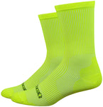 DeFeet Evo Classique Socks - 6 inch Hi-Vis Yellow Medium