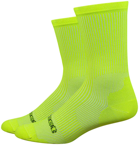 DeFeet Evo Classique Socks - 6 inch Hi-Vis Yellow X-Large