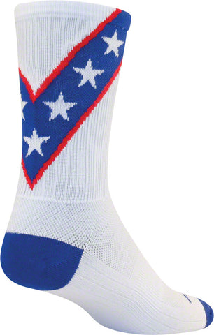 SockGuy SGX Daredevil Socks 6 inch White