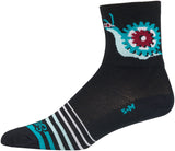 SockGuy Classic Escargear Socks 3 inch Black