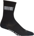 SockGuy SGX Barcode Socks - 5 inch Black Small/Medium