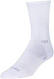 SockGuy SGX White Socks 6 inch White