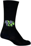 SockGuy SGX Rhino Socks - 6 inch Black Small/Medium