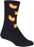 SockGuy SGX Hotdog Socks 6 inch Black