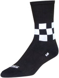 SockGuy SGX Speedway Socks 6 inch Black/White