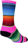 SockGuy Crew Siesta Socks 6 inch Pink/MultiColor