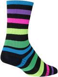 SockGuy SGX Night Bright Socks 6 inch Black/MultiColor