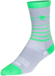 SockGuy SGX Peaks Socks - 6 inch Gray/Green Large/X-Large