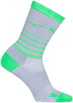 SockGuy SGX Peaks Socks - 6 inch Gray/Green Small/Medium