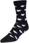 SockGuy SGX Wool Mugs Socks - 6 inch Black/White Small/Medium