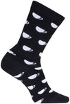 SockGuy SGX Wool Mugs Socks - 6 inch Black/White Large/X-Large