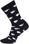 SockGuy SGX Wool Mugs Socks - 6 inch Black/White Small/Medium