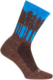 SockGuy Treeline Wool Socks - 6 inch Brown/Blue Large/X-Large