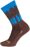 SockGuy Treeline Wool Socks - 6 inch Brown/Blue Large/X-Large