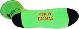 SockGuy Merry Catmas Crew Socks - 6 inch Green/Black Small/Medium