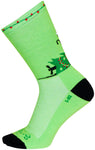 SockGuy Merry Catmas Crew Socks - 6 inch Green/Black Large/X-Large