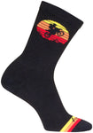 SockGuy Moto Crew Socks - 6 inch Black/Multi Large/X-Large