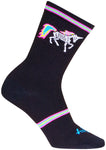 SockGuy Dark Magic Crew Socks - 6 inch Black/Multi Small/Medium