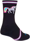 SockGuy Dark Magic Crew Socks - 6 inch Black/Multi Small/Medium