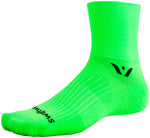 Swiftwick Aspire Four Socks - 4 inch Lime Green Small