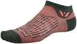 Swiftwick Aspire Zero Socks - No Show Bolt Gray Rose Medium