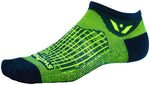 Swiftwick Aspire Zero Socks - No Show Bolt Navy Citron Small