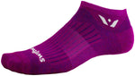 Swiftwick Aspire Zero Socks - No Show Orchid Large