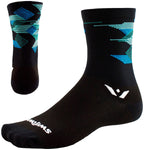 Swiftwick Vision Six Cubic Sock - 6 inch Black Medium