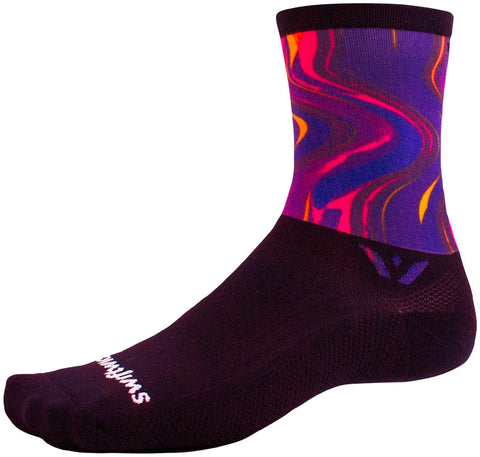 Swiftwick Vision Six Impression Socks - 6 inch Detour Small