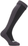 SealSkinz Waterproof Cold Weather Knee Length Socks - 10 inch Black/Gray X-