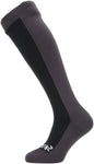 SealSkinz Waterproof Cold Weather Knee Length Socks - 10 inch Black/Gray X-