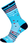 SockGuy Sparkler Crew Socks - 6 inch Red/White/Blue Small/Medium