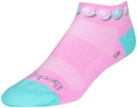 SockGuy Channel Air Pearls Classic Low Socks - 1 inch Pink/Blue Women's