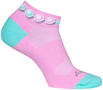 SockGuy Channel Air Pearls Classic Low Socks - 1 inch Pink/Blue Women's