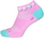 SockGuy Channel Air Pearls Classic Low Socks - 1 inch Pink/Blue Women's