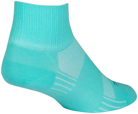 SockGuy Aqua Sugar SGX Socks - 2.5 inch Aqua Small/Medium