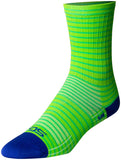 SockGuy Apple Stripes SGX Socks - 6 inch Green Small/Medium